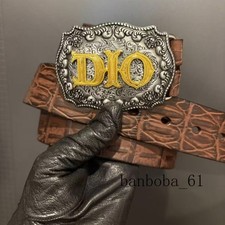 Anime JoJo's Bizarre Adventure STEEL BALL RUN SBR Cosplay Belt  Belt Buckle New