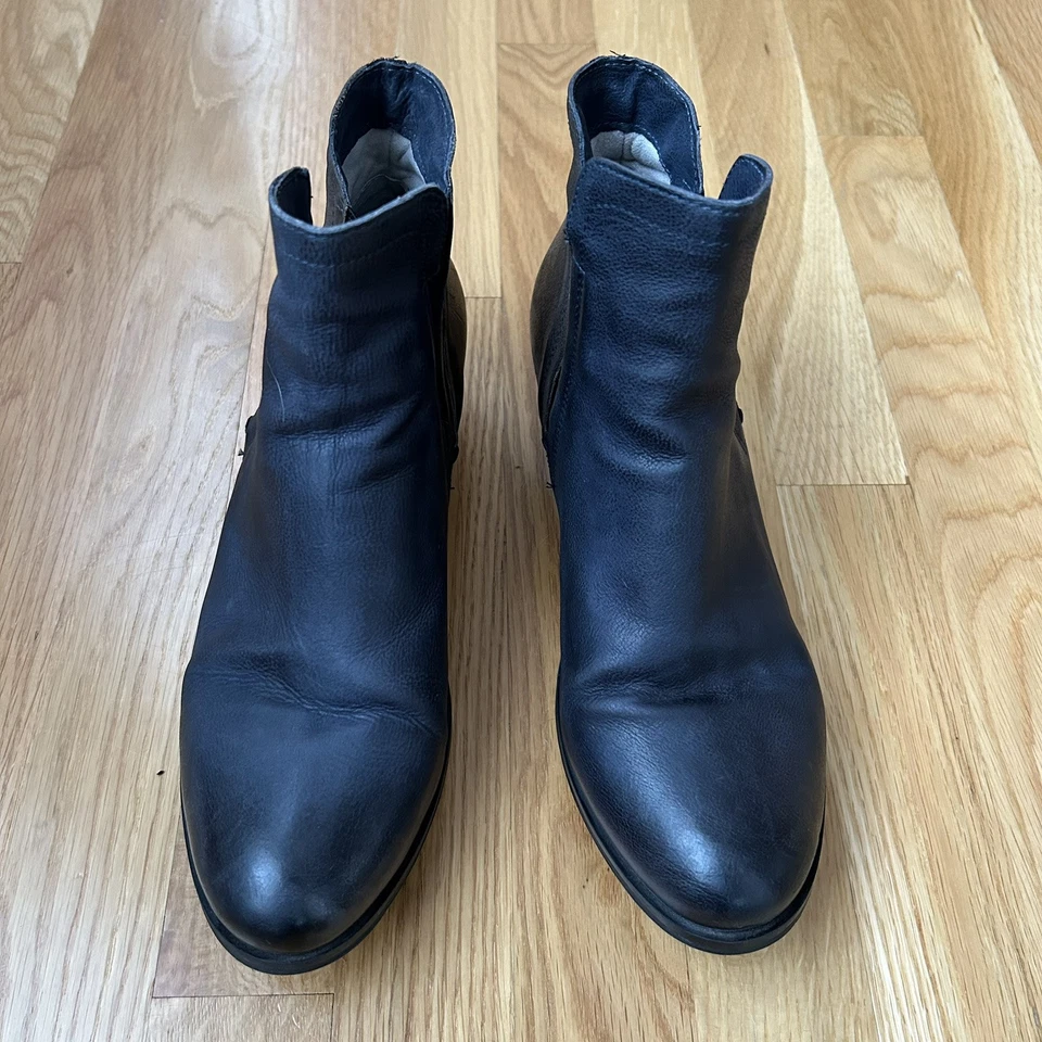 MIZ MOOZ 女式一脚蹬踝靴双色蓝色灰色 EU 41 US 10.5 — 第 2/4 张图片