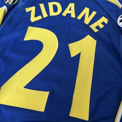 Vintage 98/99 Juventus Zinedine Zidane Long Sleeve Jersey XL CL