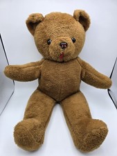 Vintage Elka Toys Brown Teddy Bear Plush Stuffed Animal Large Jumbo 28"