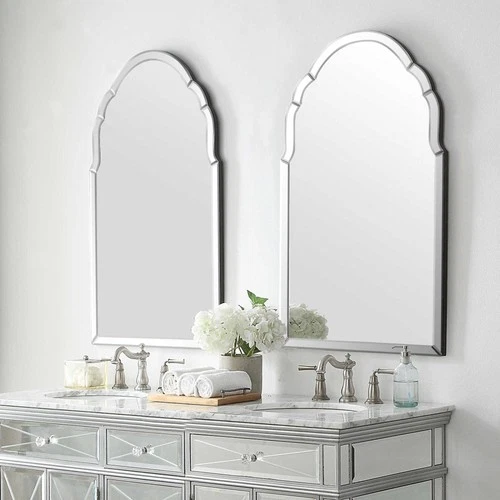 Uttermost 09149 Brayden 40" X 24" Arched Beveled Frameless Mirror - Picture 3 of 5