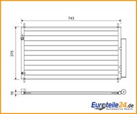 Kondensator, Klimaanlage Valeo 822606 FüR Honda Civic Ix