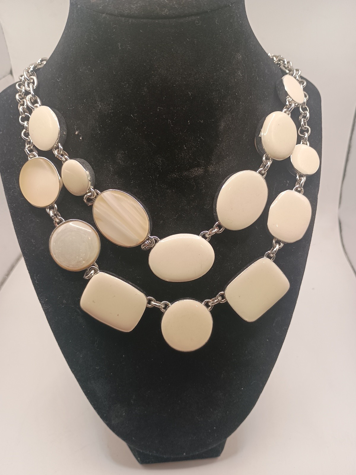 Large Chicos Brand Double Stranded Statement Neck… - image 1