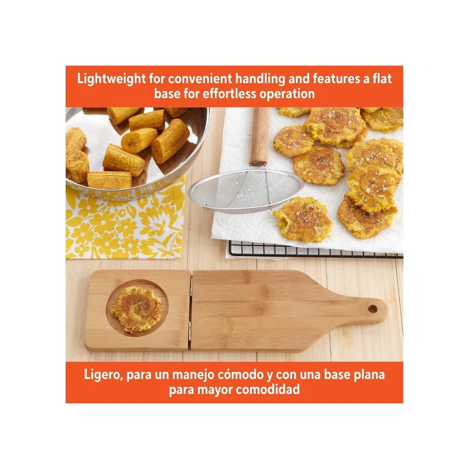 Prensa de bambu Tostonera/plantain, grande - Imagem 4 de 4