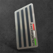 ALFA ROMEO JUNIOR POGGIAPIEDE FOOTREST ACCIAO INOX STAINLESS STEEL TUNING V2