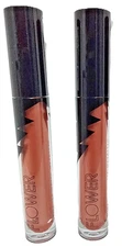 2 x NEW Flower Beauty Miracle Matte Finish Metallic Liquid Lip #10 FOILED ROSE