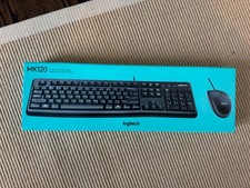 Logitech MK120 Wired USB Keyboard and Mouse Combo Desktop Set Black NEW IN BOX