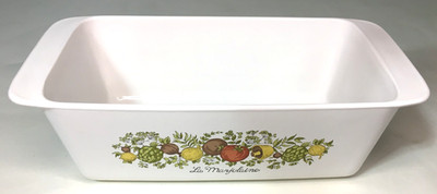 Vintage Corning Ware La Marjolaine / Spice of Life Loaf Pan P-315-B