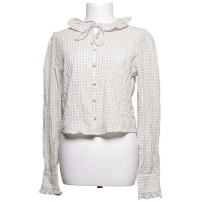 Divided by H&M, Bluse, Größe: S, Grün/Weiß, Baumwolle/Elasthan, Karo, Damen #5Rb