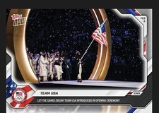 Team USA Milano Cortina Opening Ceremony 2026 Olympics Topps NOW Card 1
