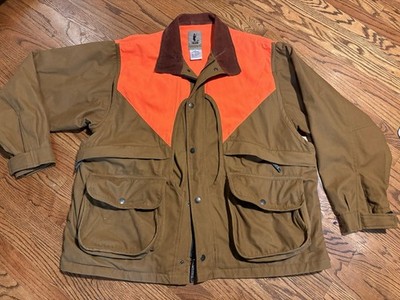 Vintage Galyan s Outdoor Hunting Camping Jacket Men s XL Orange Brown Excellent