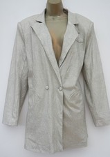 PRETTYLITTLETHING GOLD SPARKLY OVERSIZED BLAZER DRESS SIZE 12 BNWT XMAS PARTY