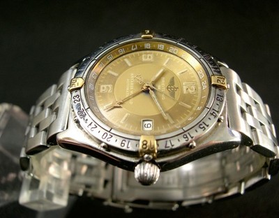 * BREILTING ANTARES '' WORLD GMT '' AUTOMATIC 80er Jahre