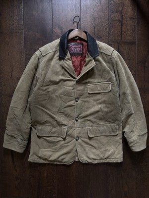 Marlboro Classics Vintage Men Suede Chore Jacket Workwear UKXL