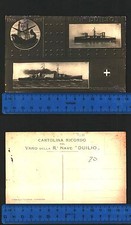 CARTOLINA RICORDO DEL VARO DELLA R. NAVE "DUILIO" CASTELLAMMARE DI STABIA  26003