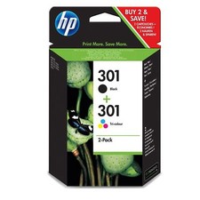 PACK de 2 CARTOUCHEs HP 301 NOIRE + COULEUR /n9j72ae noir multipack cartouche