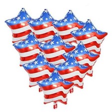 4th of July Balloons, Patriotic Balloon, American Flag Mylar Balloons for