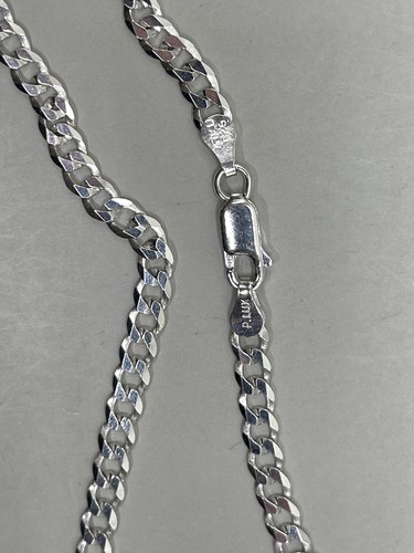 925 Sterling Silver Italy P.Lux Cuban Chain Necklace 20" long, 4mm, 11 grams - 第 5/6 張圖片