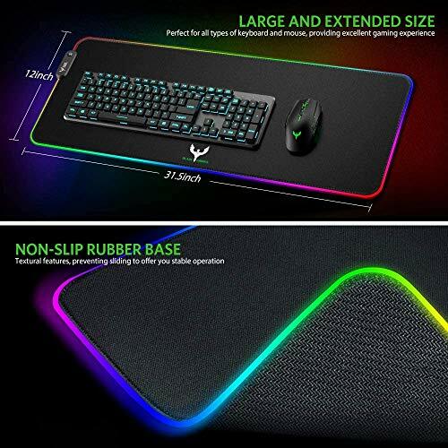 tappetino per mouse da gioco con motivo matrix, tappetino per tastiera per compu