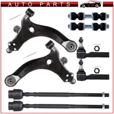 8 Pcs Front Sway Bars & Tie Rods & Control Arms Kit For Buick Century / Regal