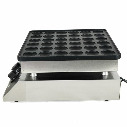 Mini 36 Löcher Elektro Dutch Pancakes Maker Anti-Haft Poffertjes Baker Maschine - Bild 13 von 17