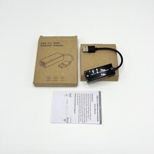 Unbranded USB 2.0 10/100Mbps Ethernet Adapter - Black - RJ45 Port