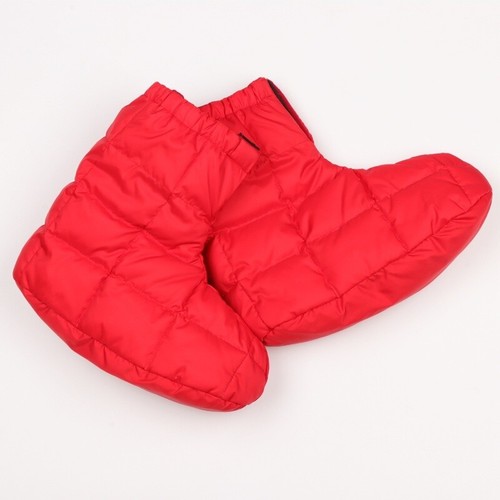 Women Men Duck Down Socks Slippers Ankle Boots Thermal Indoor Winter Warm Black - Picture 10 of 11