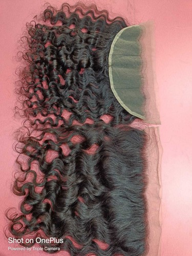 Indian 13x6 Swiss Lace Raw Human Hair Frontal - Picture 2 of 6