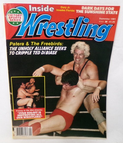 Vintage Victory Sports Series Inside Wrestling Magazine September 1981 Freebirds