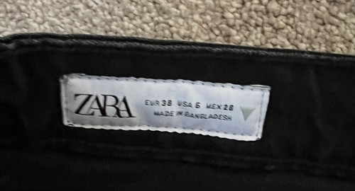 Zara Straight Leg Jeans Size Uk 10 - Picture 4 of 8