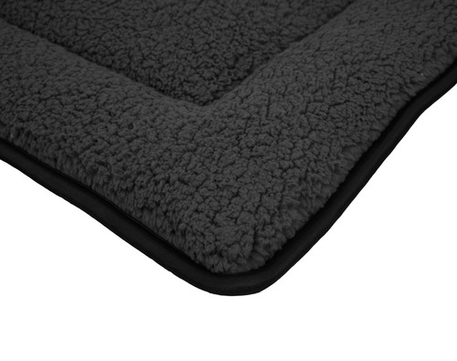 Tappetino per animali domestici 90x60 cm - antracite - peluche cani letto gatti cuscino lavabile - Foto 4 di 6