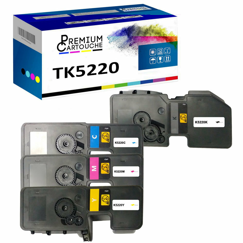 Toner TK5220 pack de 4 cartouches pour les besoins d'impression de rapports administratifs