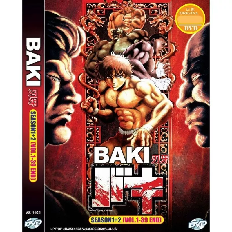 DVD Anime BAKI Complete Series Season 1-2 (Vol. 1-39 End) English