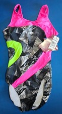 NWT Motionwear Gymnastics Leotard PA Petite Adult Colorful