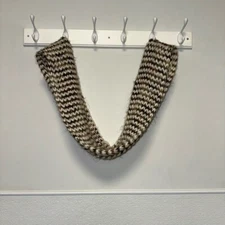 Women's Steve Madden Infinity Scarf One Size White Brown Knit