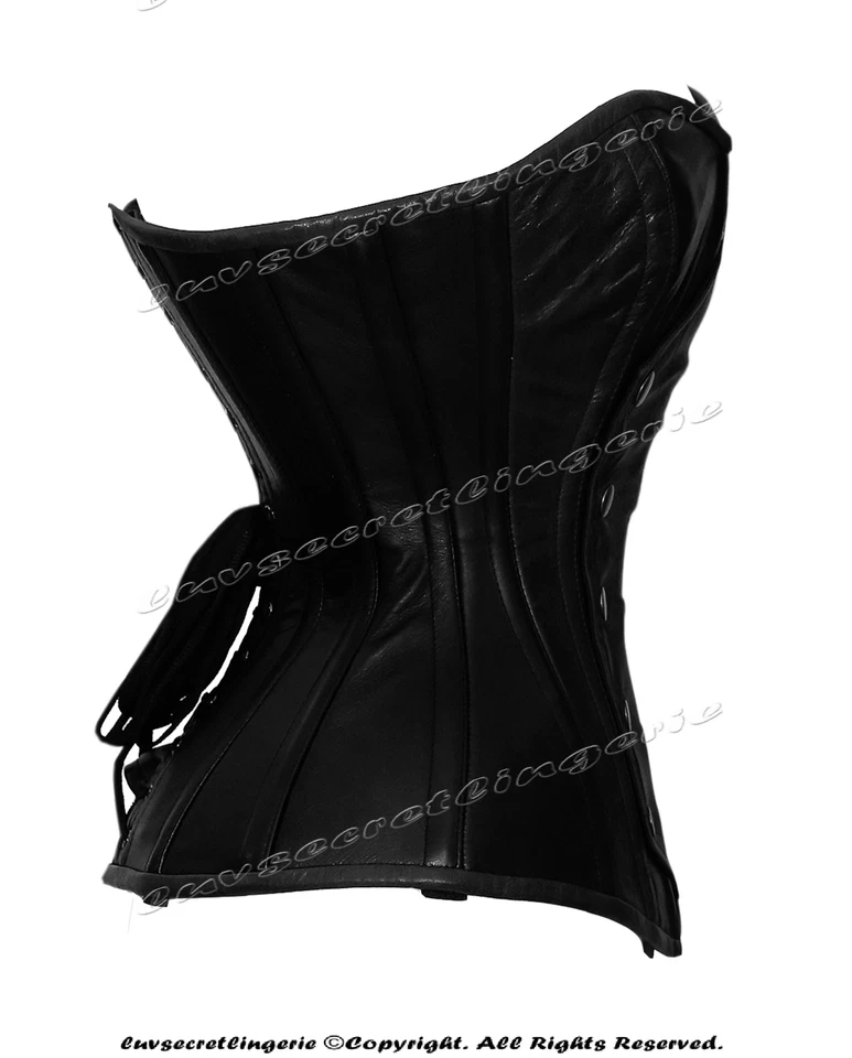Corsé de entrenamiento de cintura deshuesada doble acero resistente 26 sobre busto #8731-B Foto 3 de 4