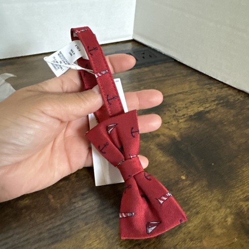 NWT Janie and Jack SPECIAL OCCASION Red Sailboat Bow Tie Size 2 to 5 - Picture 5 of 9