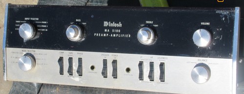 McIntosh MA 5100 Vintage Amplifier ORIGINAL  UNTESTED NICE