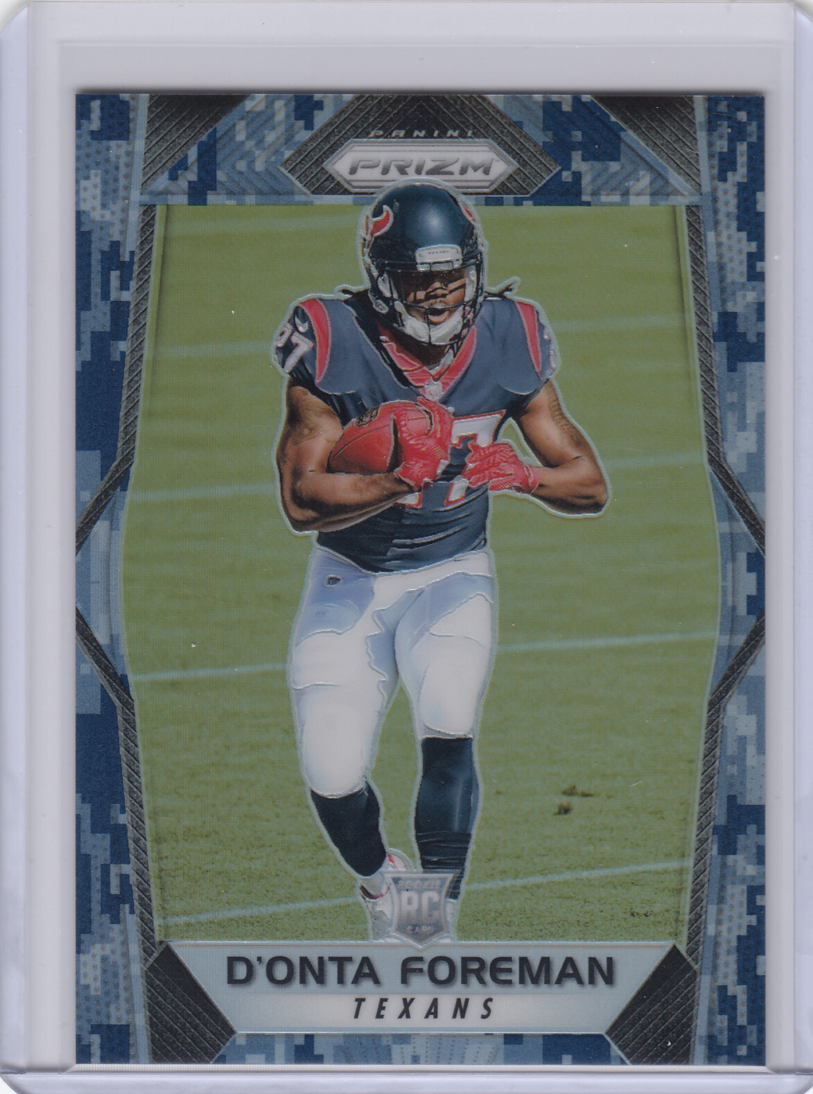 #/25  D'Onta Foreman RC ▪ 2017 Prizm   CAMO Prizm #273   Rookie   Texans  Bears
