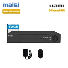 H.265+ 5in1 8CH 5MP Lite Security DVR Video Recorder 500GB Motion Alert Remote