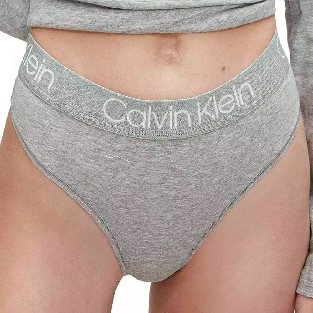 Calvin Klein Body High Waist Thong, Heather Grey