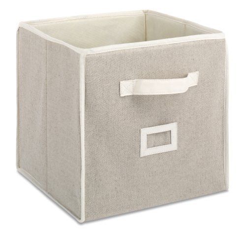 Whitmor 6082-908 12"" x 12"" x 12"" zusammenklappbarer Würfel natürliche Leinenfarbe - Bild 1 von 1