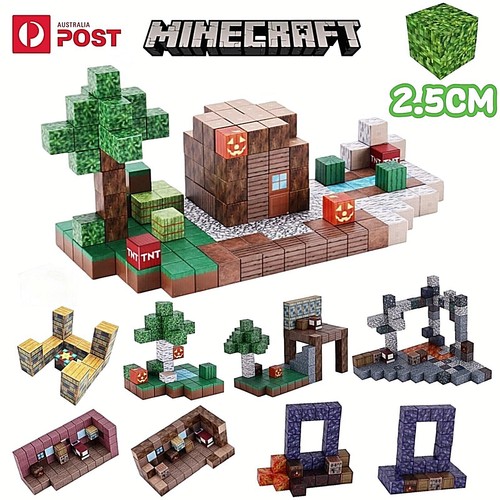 Magnetic Building Blocks Bricks Set Magnet Kids Children Educational Toy Gift