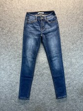 Kancan Women's Jeans Size 25 Skinny Dark Blue Mid Rise Stretch Denim