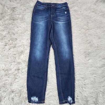 Vanilla Star Jeans Juniors Size High Rise Skinny Blue Medium