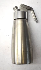 ISI Stainless Steel .5L Gourmet Whip Bottle Cream Dispenser USED Professional