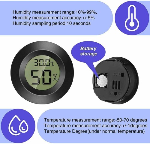 Mini Digital LCD Thermometer Hygrometer Humidity Temperature Meter Indoor Tester - Picture 11 of 17
