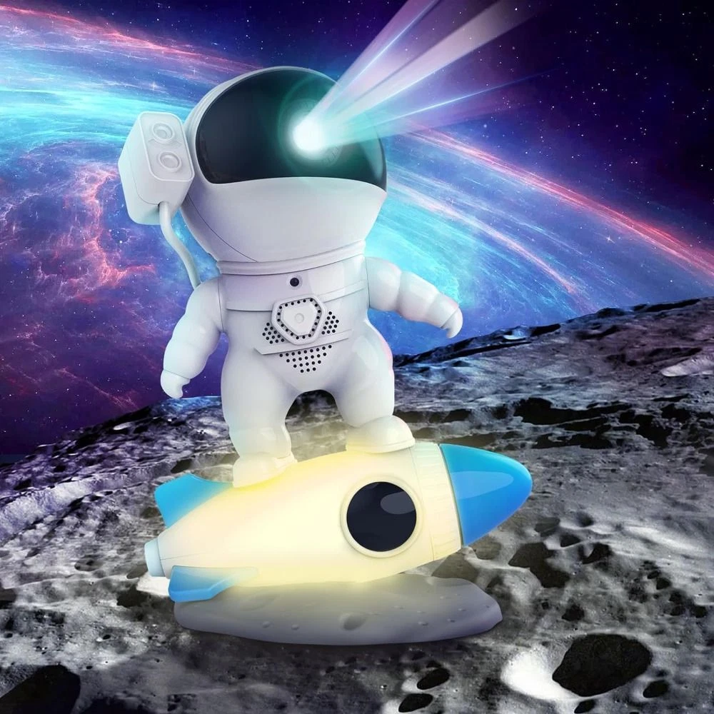 LED Starry Sky Astronaut Light White Astronaut Star Projector Home