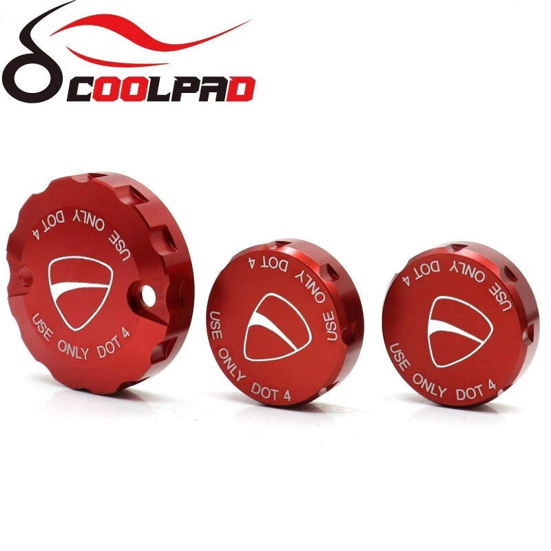 Cubierta de depósito de líquido de embrague de freno delantero trasero para DUCATI Hypermotard 1100 Foto 3 de 4