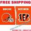 thumbnail 3 - Cleveland Browns vs Cincinnati-Bengals House Divided Flag Banner 3x5 ft 2021 NEW